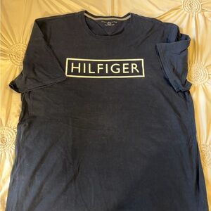 Tommy Hilfiger Men's Navy Tee with Logo